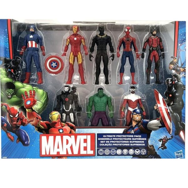 Marvel Avengers Action Figures - Iron Man, Hulk, Black Panther, Captain America,