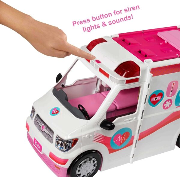 ​​​Barbie Playset with 20+ Accessories, Emergency Vehi​​cle Transforms into 2+ - Image 6