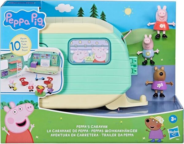Peppa Pig Caravan Playset for Girls and Boys, 3 Figures, 6 Accessories, Preschool Toys, Kids Gifts, Ages 3+ - Image 7