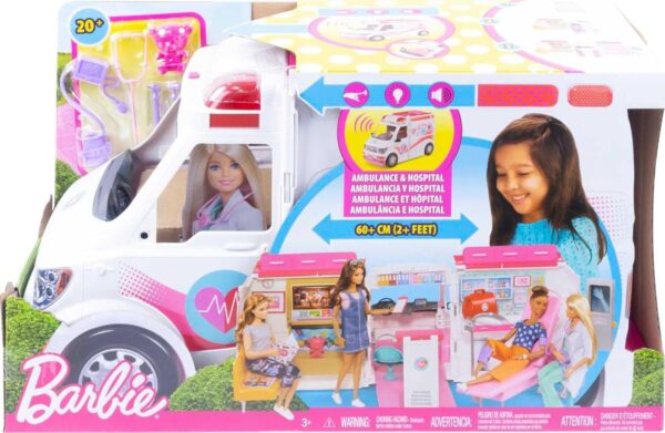 ​​​Barbie Playset with 20+ Accessories, Emergency Vehi​​cle Transforms into 2+ - Image 2