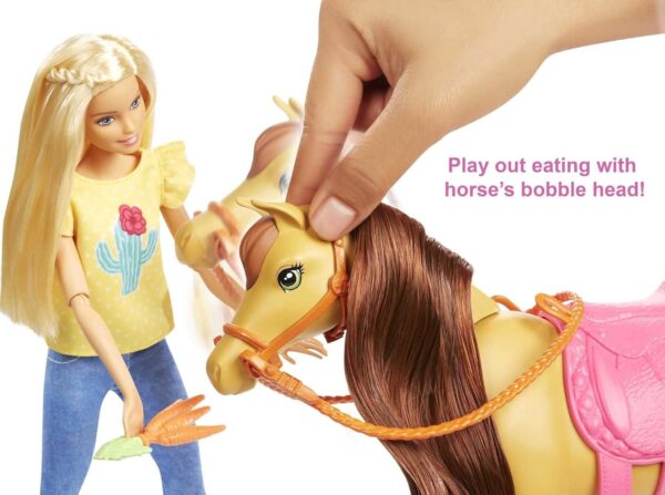 Barbie Playset and Chelsea Blonde Dolls, 2 Horses with Bobbling Heads and 15+ Toy Accessories - Image 2