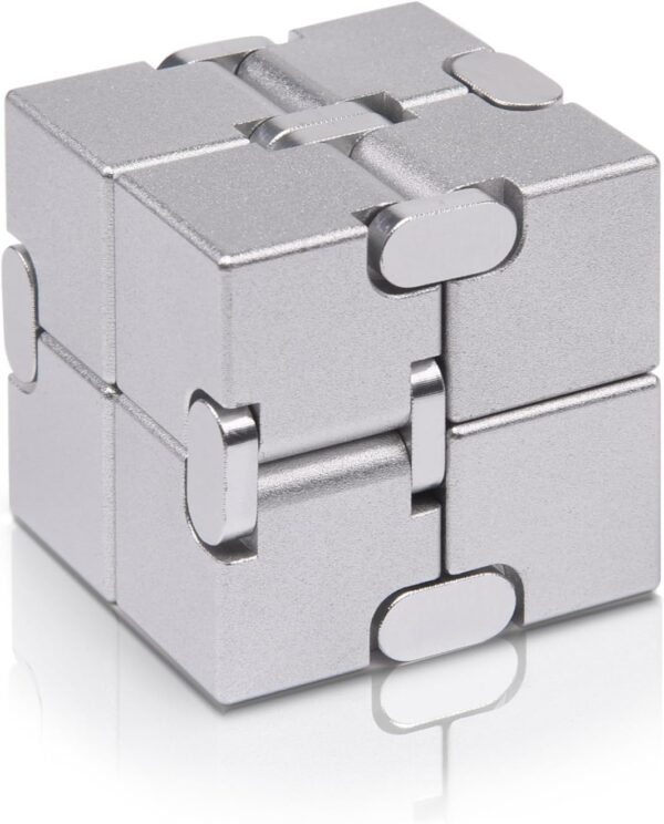 Fidget Cube New Version Fidget Finger Toys - Metal Infinity Cube Prime for Stress and Anxiety