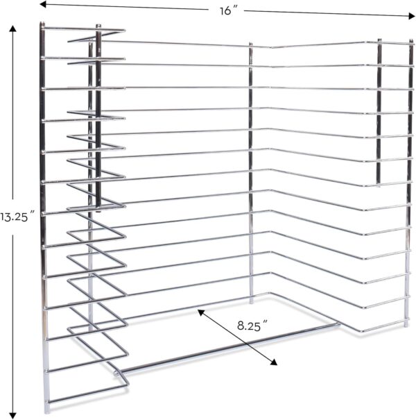 Melissa & Doug Deluxe Metal Wire Puzzle Storage Rack for 12 Small and Large Puzzles - Image 5