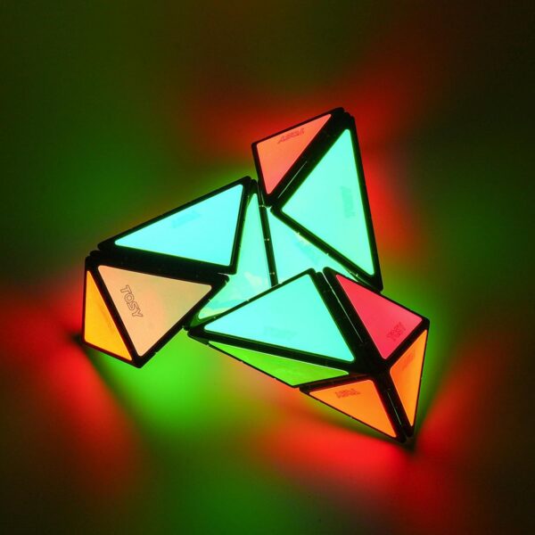 TOSY Magnet Pyramid Glow - 1 Cube Transforms into 1 Billion Shapes, 243 Rare Earth - Image 2