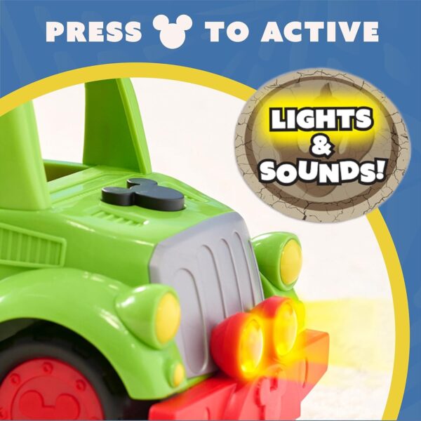 Disney Junior Mickey Mouse Funhouse Dino Rover 6-piece Play Figures and Vehicle Playset, Officially Licensed Kids Toys - Image 3