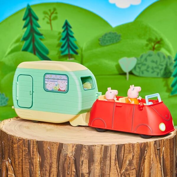 Peppa Pig Caravan Playset for Girls and Boys, 3 Figures, 6 Accessories, Preschool Toys, Kids Gifts, Ages 3+ - Image 3