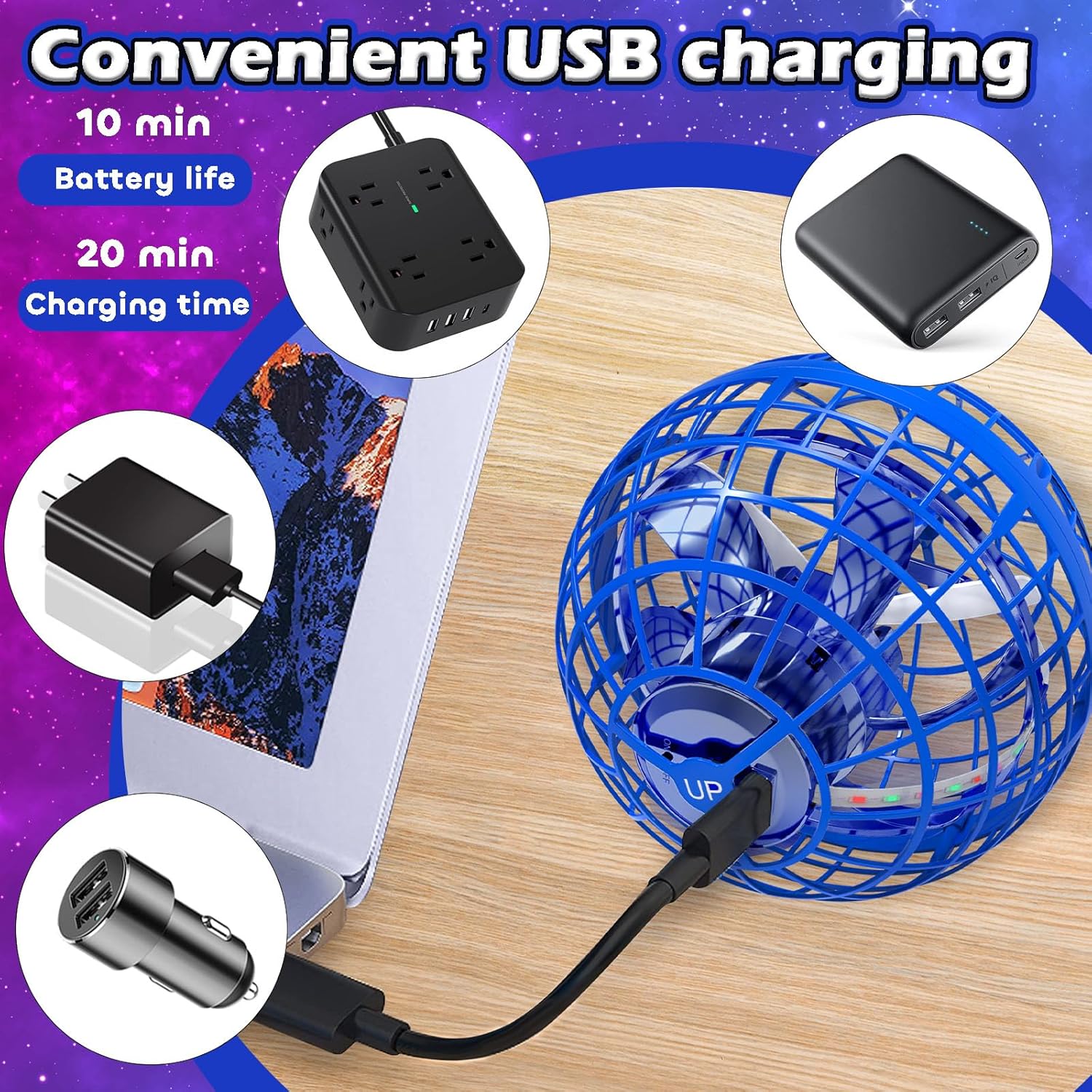 Tikduck Flying Orb Ball 2024 Toys Soaring Hover Pro Boomerang Galactic Fidget Cool Magic Hand Controlled - Image 2