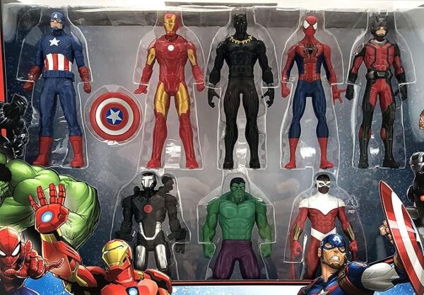 Marvel Avengers Action Figures - Iron Man, Hulk, Black Panther, Captain America, - Image 4