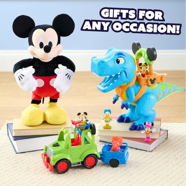 Disney Junior Mickey Mouse Funhouse Dino Rover 6-piece Play Figures and Vehicle Playset, Officially Licensed Kids Toys - Image 5
