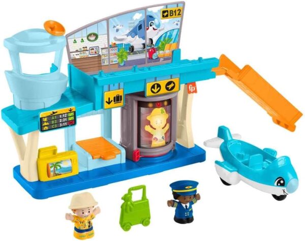 Fisher-Price Little People Toddler Toy Everyday Adventures Airport Playset
