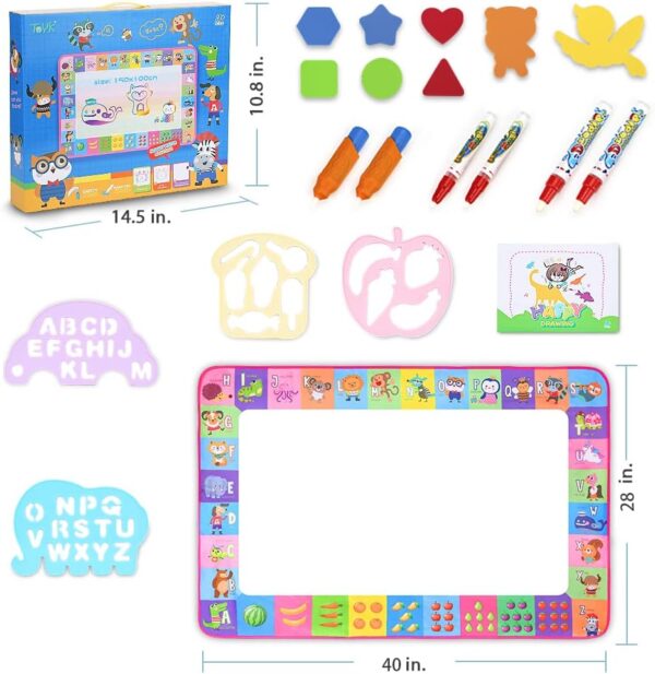 Water Doodle Mat - Kids Painting Writing Doodle Toy Board - Image 2