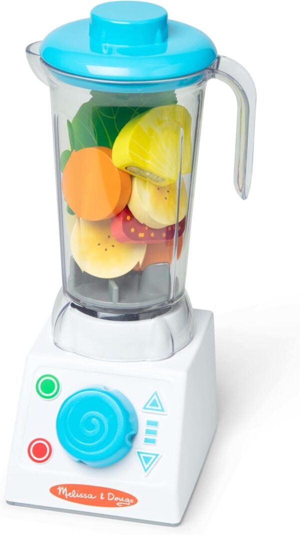 Melissa & Doug Smoothie Maker Blender Set with Play Food - 22 Pieces - Image 2