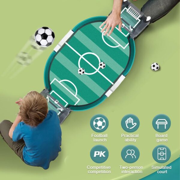 Football Table Interactive Game, Mini Tabletop Soccer Pinball Games Set with 8 Balls, for Foosball Pinball Kids - Image 4