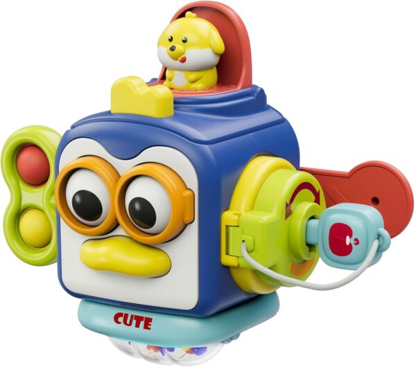 Montessori Toys for 1 Year Old, Sensory Toys for Toddlers 1-3, Travel Activities Busy Cube