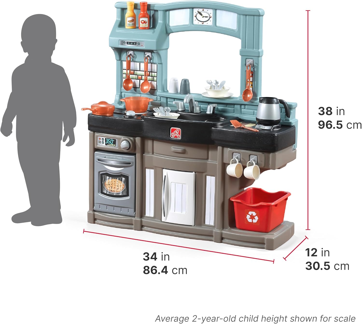 Step2 Best Chefs Kids Kitchen Playset, Indoor/Outdoor Kitchenette - Image 5