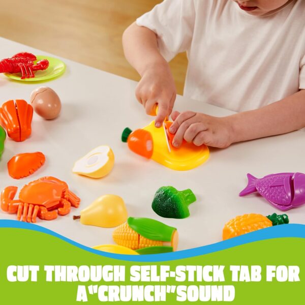 OYIN Learning Toys Play Food Set for Toddlers, Cutting Food Toy for Preschool Activities, - Image 2