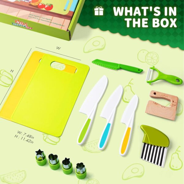 13 Pieces Montessori Kitchen Toys for Toddlers-Kids Cooking Sets Real-Toddler Toys Set - Image 4