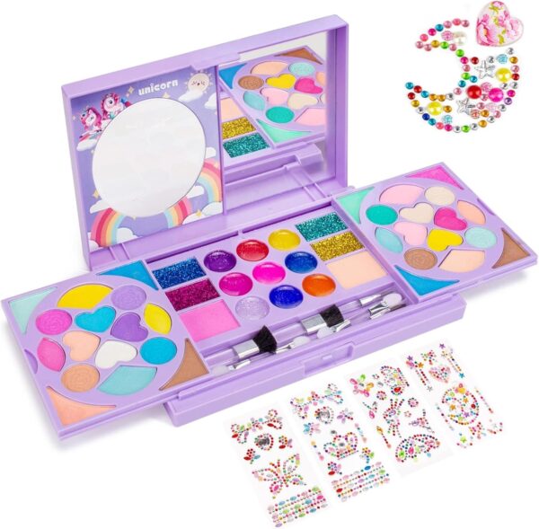 Tomons Kids Makeup Kit for Girl Real Washable Cosmetic Toy Beauty Set