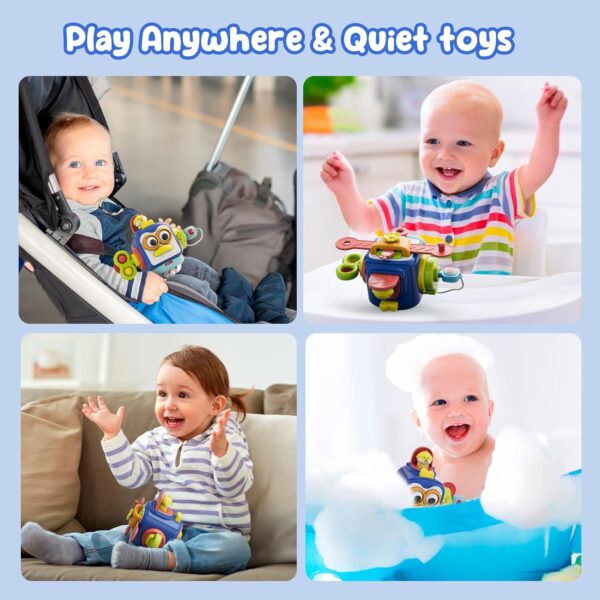 Montessori Toys for 1 Year Old, Sensory Toys for Toddlers 1-3, Travel Activities Busy Cube - Image 2