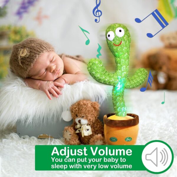 Pbooo Dancing Talking Cactus Mimicking ToyTalking Repeat Singing Sunny Cactus Toy - Image 5