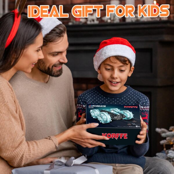 Remote Control Car, Amphibious RC Cars Toys for Ages 5-7, 4WD RC Boat, - Image 3