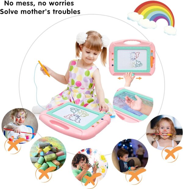 Toys for 1-2 Year Old Girls,Magnetic Drawing Board Toddler Toys - Image 2