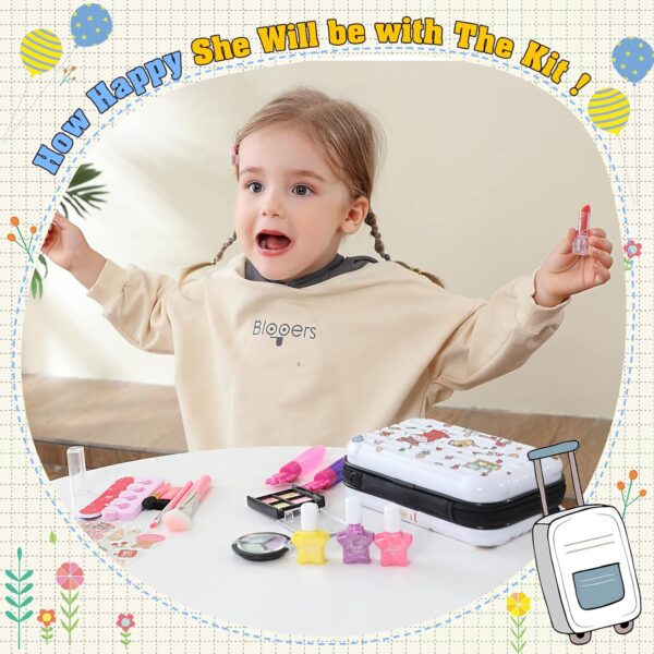 Kids Makeup Sets for Girls 5-8, Washable Non Toxic Toys for Princess Girls Dress Up, Girls Toys - Image 3