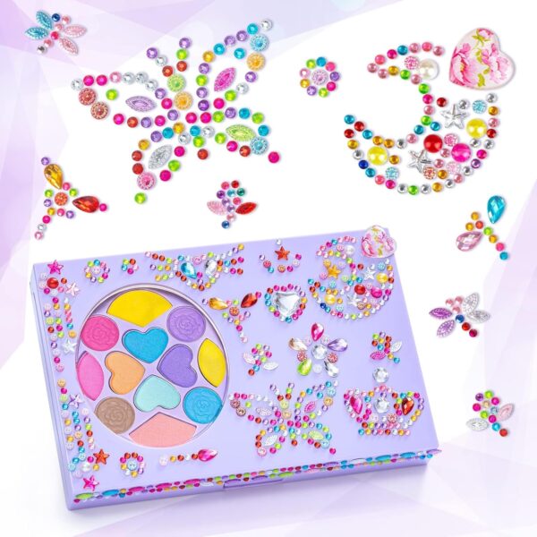Tomons Kids Makeup Kit for Girl Real Washable Cosmetic Toy Beauty Set - Image 4