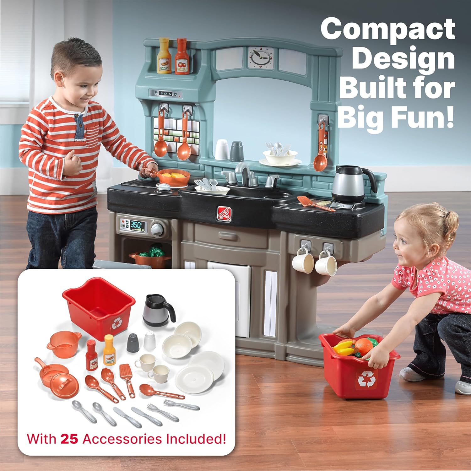 Step2 Best Chefs Kids Kitchen Playset, Indoor/Outdoor Kitchenette - Image 3