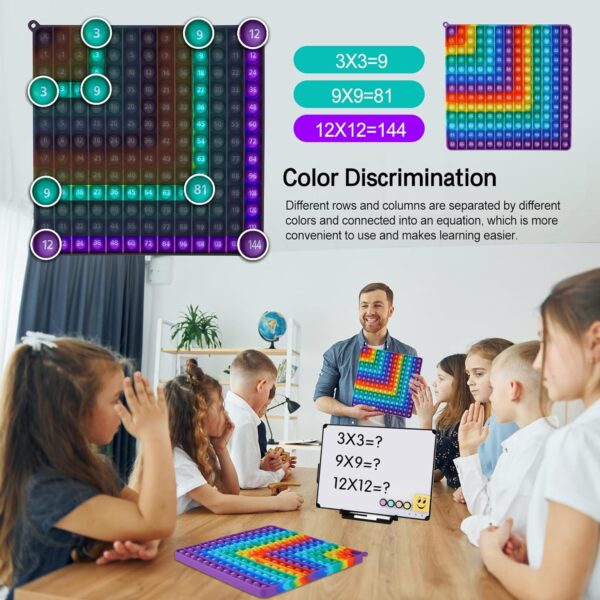 12x12 Multiplication Table Digital P0PP Math Toy, - Image 5