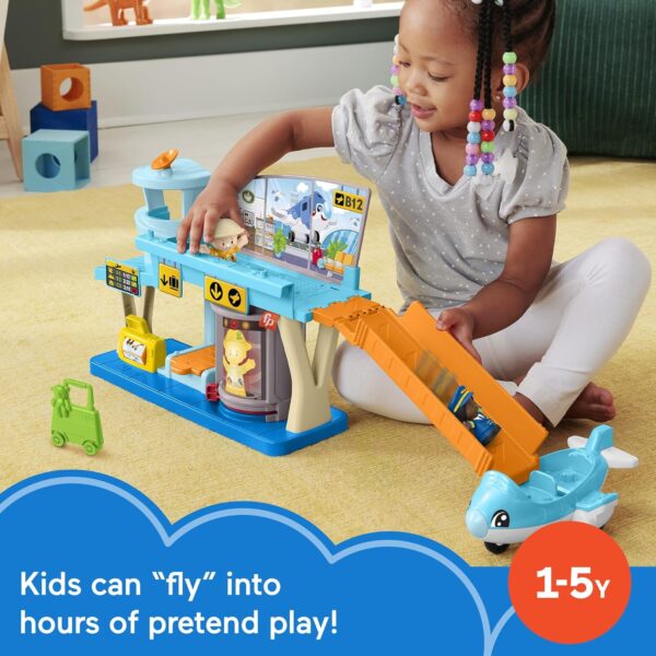 Fisher-Price Little People Toddler Toy Everyday Adventures Airport Playset - Image 4