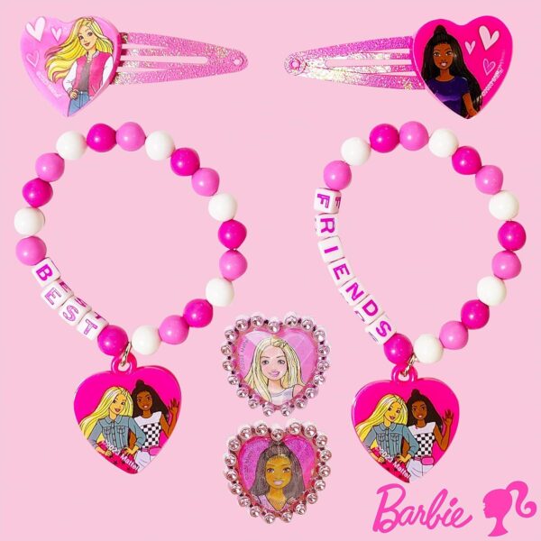 LUV HER Barbie Accessories for Girls 6 Piece Toy Jewelry Box Set with 2 Rings - Image 5